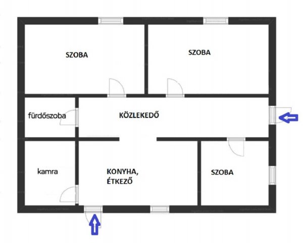 Eladó családi ház, Poroszlón 30 M Ft, 3 szobás