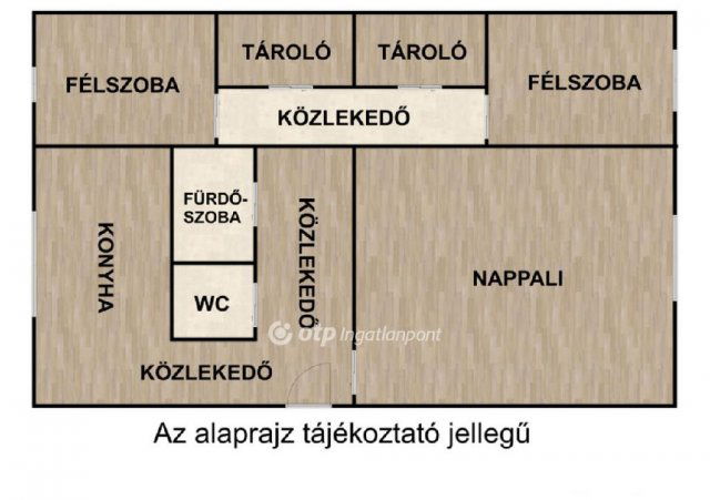 Eladó panellakás, Nyíregyházán 55 M Ft, 1+2 szobás