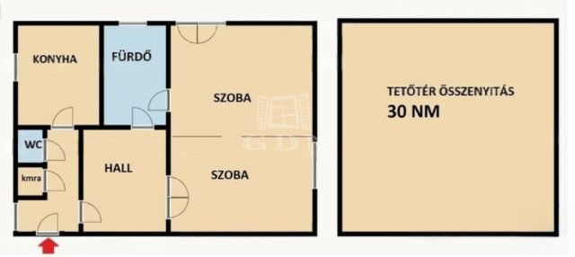 Eladó téglalakás, Székesfehérvárott 46.9 M Ft, 2 szobás