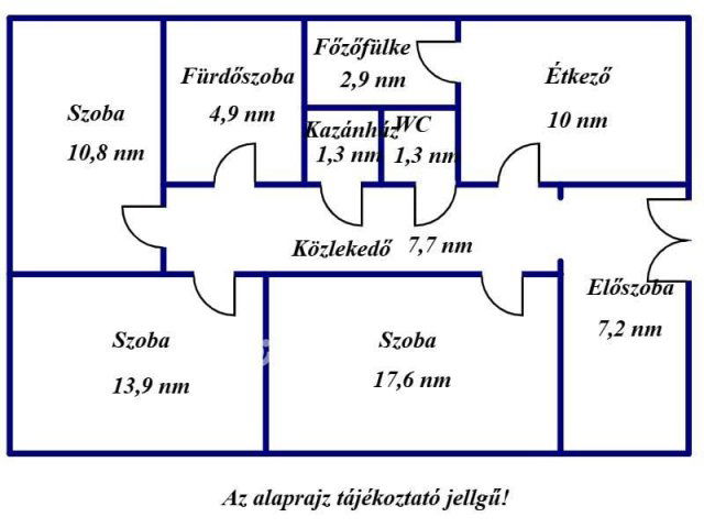 Eladó családi ház, Füzesgyarmaton 13 M Ft, 2+1 szobás