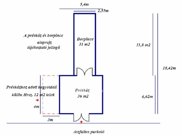 Eladó ipari ingatlan, Pálosvörösmarton 15.8 M Ft
