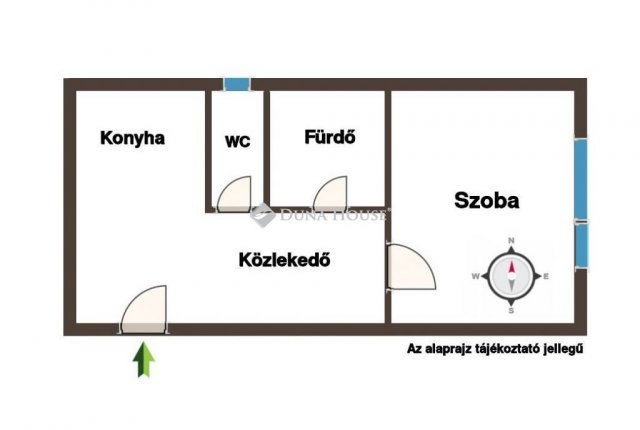 Eladó téglalakás, Pécsett, Petőfi utcában 21.99 M Ft, 1 szobás
