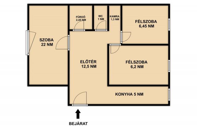 Eladó panellakás, Budapesten, III. kerületben 74.9 M Ft