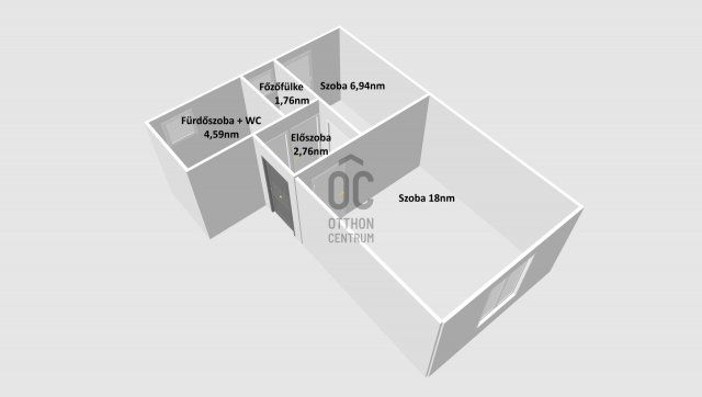 Eladó téglalakás, Pápán 12 M Ft, 1 szobás