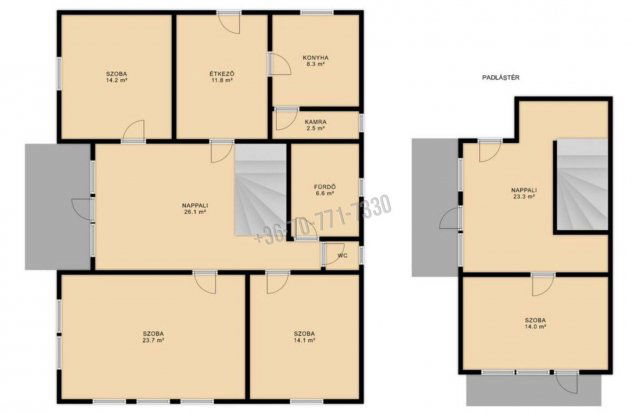 Eladó családi ház, Átányon 24.9 M Ft, 4 szobás