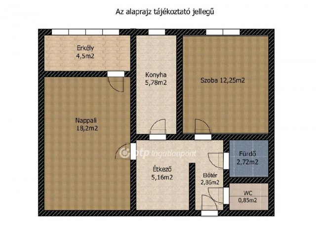 Eladó panellakás, Budapesten, III. kerületben 60 M Ft, 2 szobás