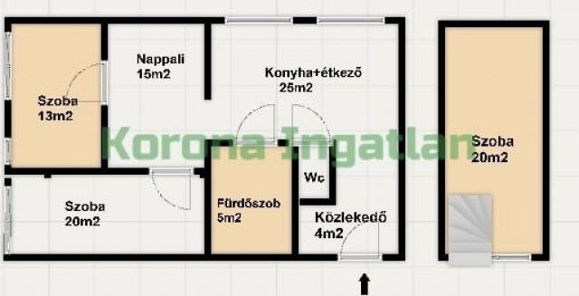 Eladó téglalakás, Nyíregyházán, Kert utcában 49.7 M Ft