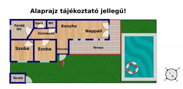 Eladó családi ház, Délegyházán 120 M Ft, 3 szobás