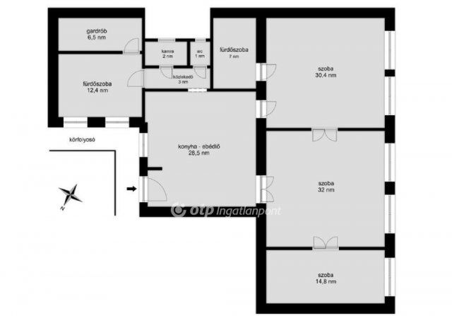 Eladó téglalakás, Budapesten, VII. kerületben 128.9 M Ft