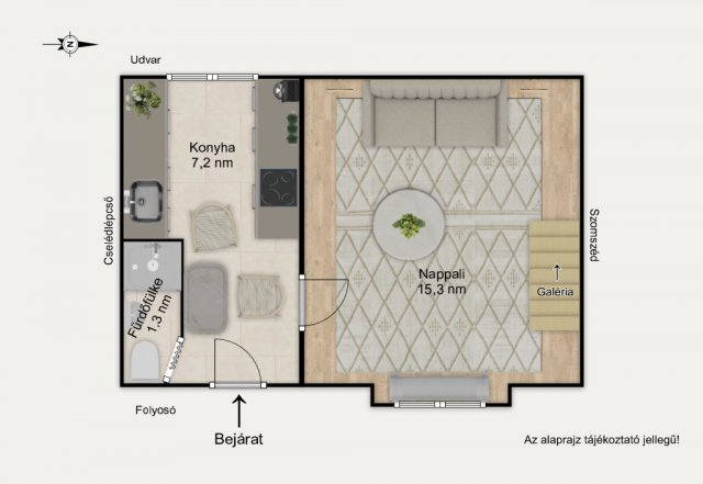 Eladó téglalakás, Budapesten, VII. kerületben 42.9 M Ft