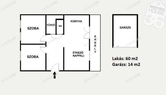 Kiadó téglalakás, albérlet, Kecskeméten 180 E Ft / hó