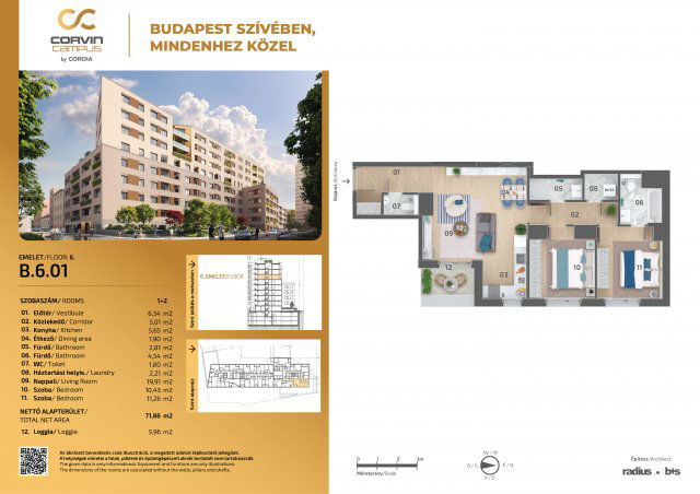 Eladó téglalakás, Budapesten, VIII. kerületben, Balassa utcában