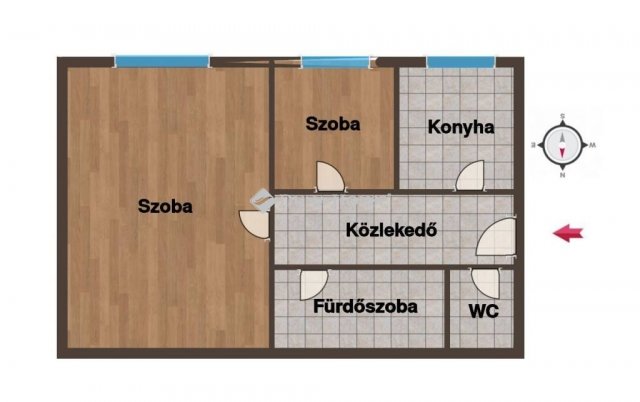 Eladó téglalakás, Kecskeméten 42.9 M Ft, 2 szobás