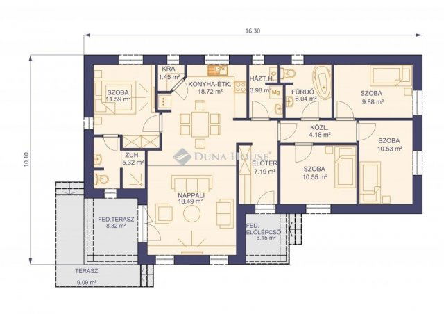 Eladó családi ház, Kecskeméten 86 M Ft, 5 szobás