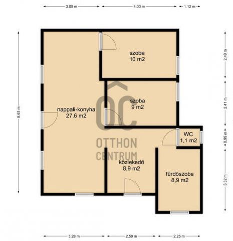 Eladó ikerház, Zalaegerszegen 94.99 M Ft, 3 szobás