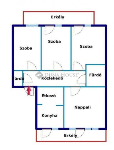Eladó téglalakás, Baján 59.99 M Ft, 4 szobás