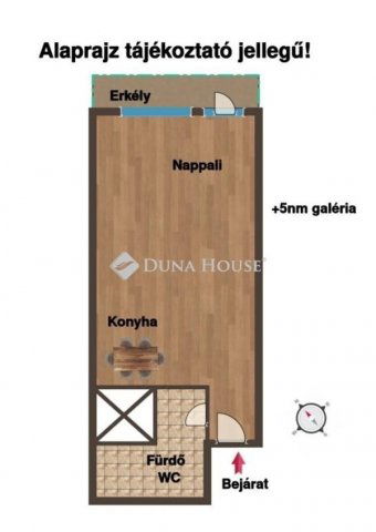 Eladó téglalakás, Budapesten, IX. kerületben 57 M Ft, 1 szobás