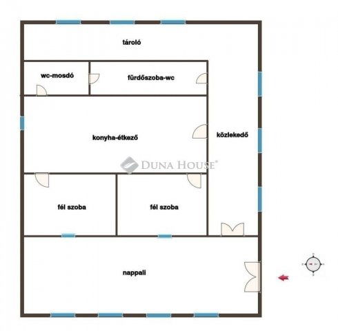 Eladó családi ház, Vácon 88 M Ft, 1 szobás