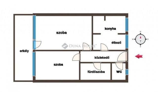 Eladó téglalakás, Zalaegerszegen 39.9 M Ft, 2 szobás
