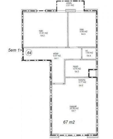 Eladó téglalakás, Budapesten, VII. kerületben 103.6 M Ft