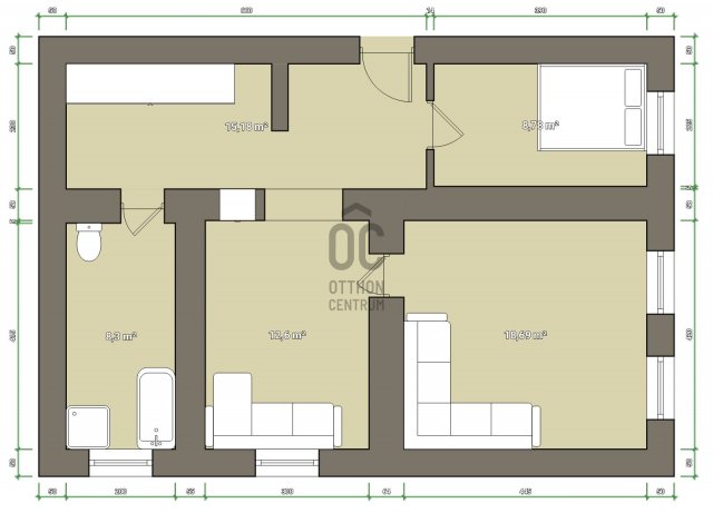 Eladó családi ház, Abonyban 32 M Ft, 3 szobás