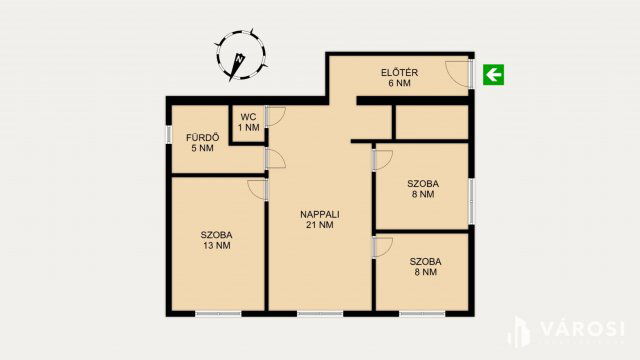 Eladó téglalakás, Szegeden 69.9 M Ft, 4 szobás