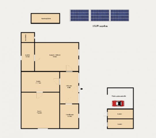 Eladó családi ház, Lajosmizsén 43.5 M Ft, 2 szobás
