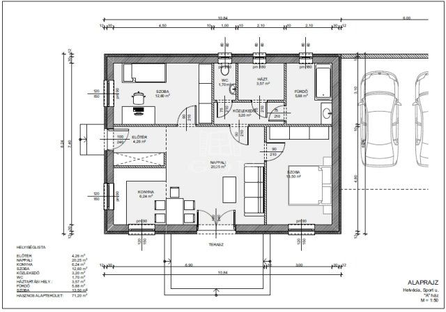 Eladó családi ház, Helvécián 61.9 M Ft, 2 szobás