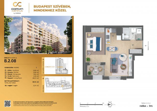 Eladó téglalakás, Budapesten, VIII. kerületben, Balassa utcában