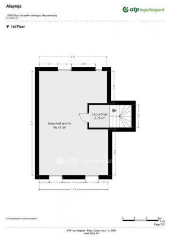 Eladó családi ház, Pápán 57.9 M Ft, 2 szobás
