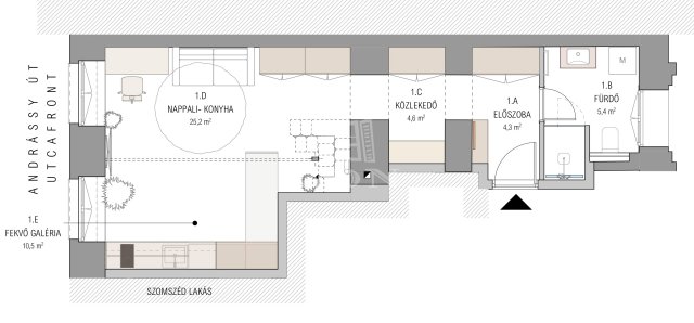 Kiadó téglalakás, albérlet, Budapesten, VI. kerületben