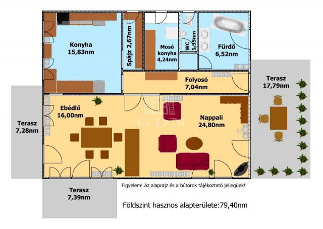 Eladó családi ház, Újfehértón 89.65 M Ft, 3 szobás