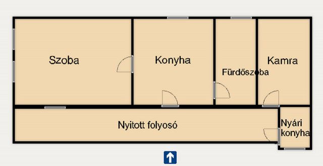 Eladó családi ház, Jánoshalmán 6.2 M Ft, 1 szobás