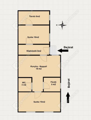 Eladó családi ház, Nagykanizsán 39.9 M Ft, 2 szobás