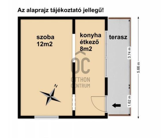 Eladó nyaraló, Nagykanizsán 5.5 M Ft, 1 szobás