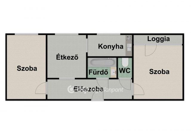 Kiadó téglalakás, albérlet, Debrecenben 200 E Ft / hó, 2 szobás