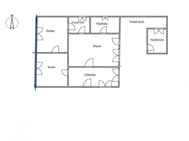 Eladó családi ház, Kisszálláson 20 M Ft, 2 szobás
