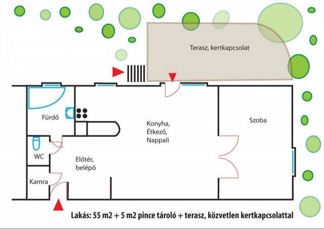 Eladó téglalakás, Únyon 48 M Ft, 2 szobás