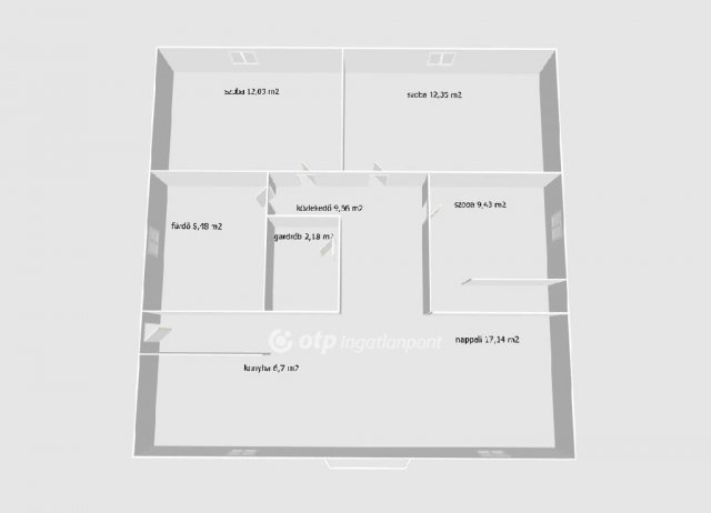 Eladó téglalakás, Ürömön 124.9 M Ft, 5 szobás
