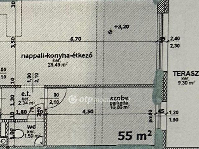 Kiadó téglalakás, albérlet, Nyíregyházán 250 E Ft / hó