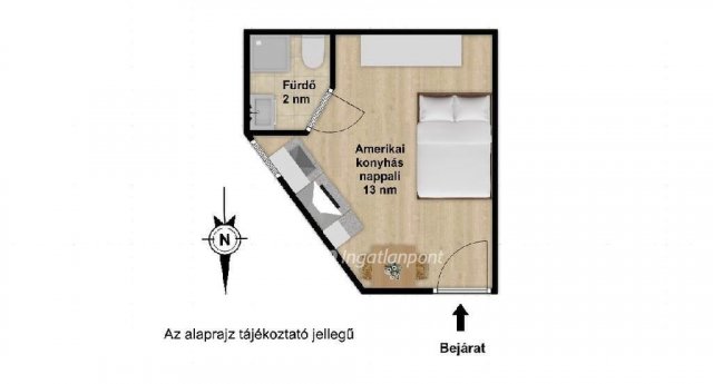 Eladó téglalakás, Budapesten, VIII. kerületben 19.9 M Ft
