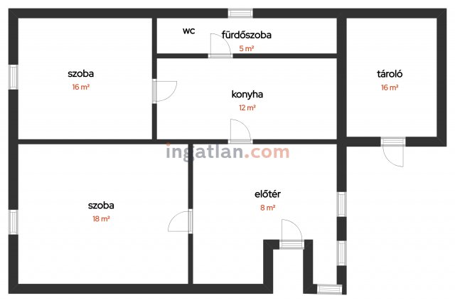 Eladó családi ház, Tiszanagyfalun 14.9 M Ft, 2 szobás