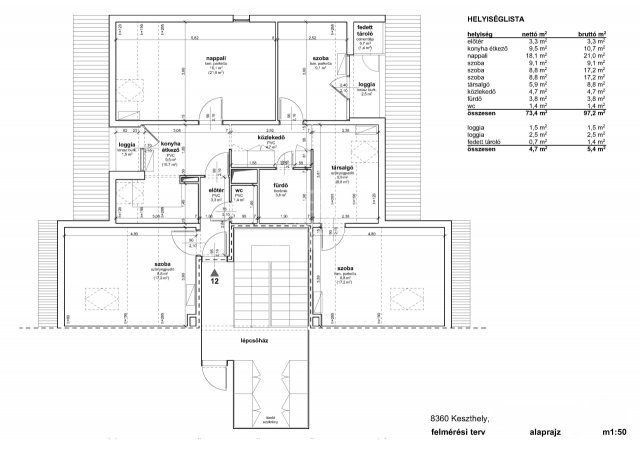 Eladó téglalakás, Keszthelyen 56.5 M Ft, 4 szobás