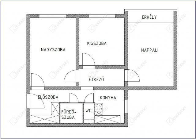 Eladó panellakás, Debrecenben 59.9 M Ft, 3 szobás
