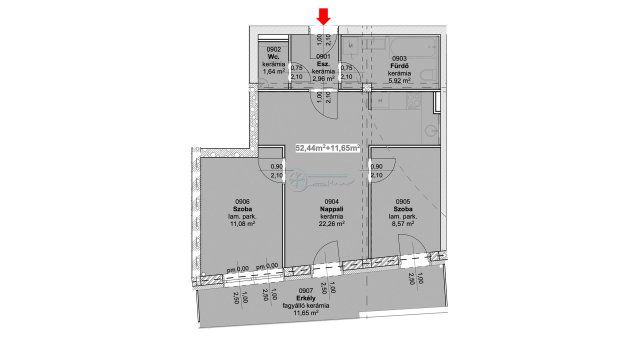 Eladó téglalakás, Szegeden 79.8 M Ft, 3 szobás