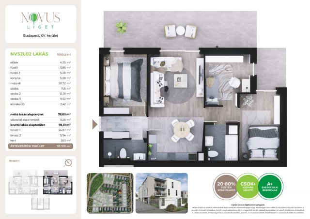 Eladó téglalakás, Budapesten, XV. kerületben, Kékszilva utcában