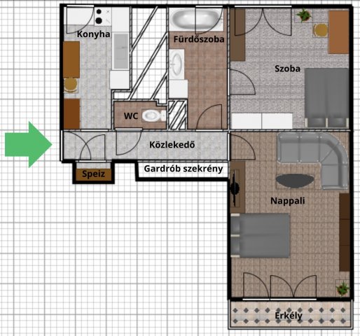 Eladó téglalakás, Budapesten, XXII. kerületben 69.89 M Ft