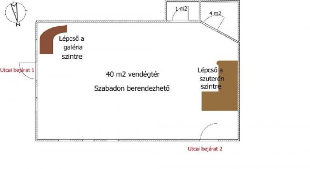 Eladó üzlethelyiség, Budapesten, VI. kerületben 64.9 M Ft