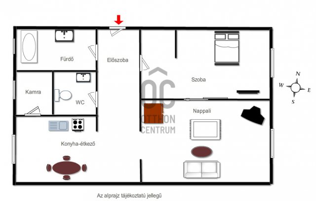 Eladó téglalakás, Szolnokon 32.9 M Ft, 2 szobás