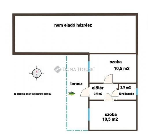 Eladó családi ház, Dunaharasztin 24.9 M Ft, 2 szobás